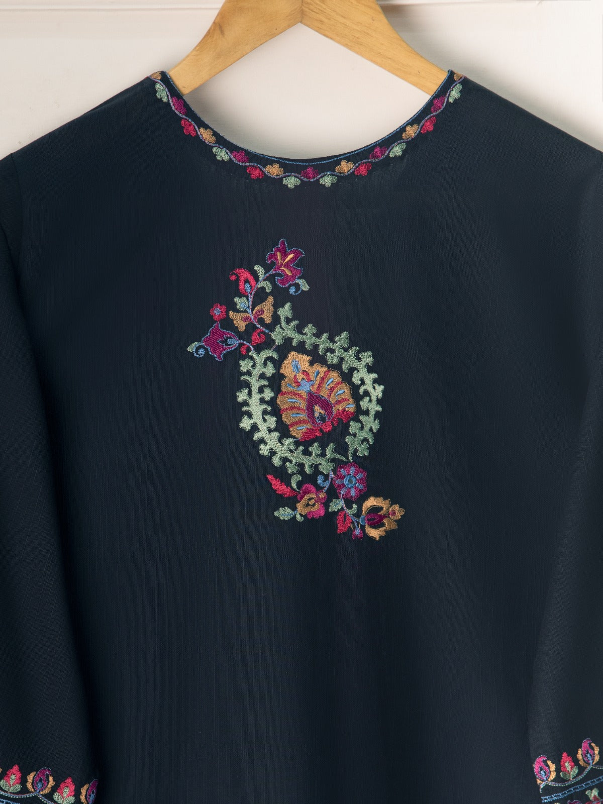 AGHANOOR 2 PIECE EMBROIDERED KHADDAR SHIRT & PANT