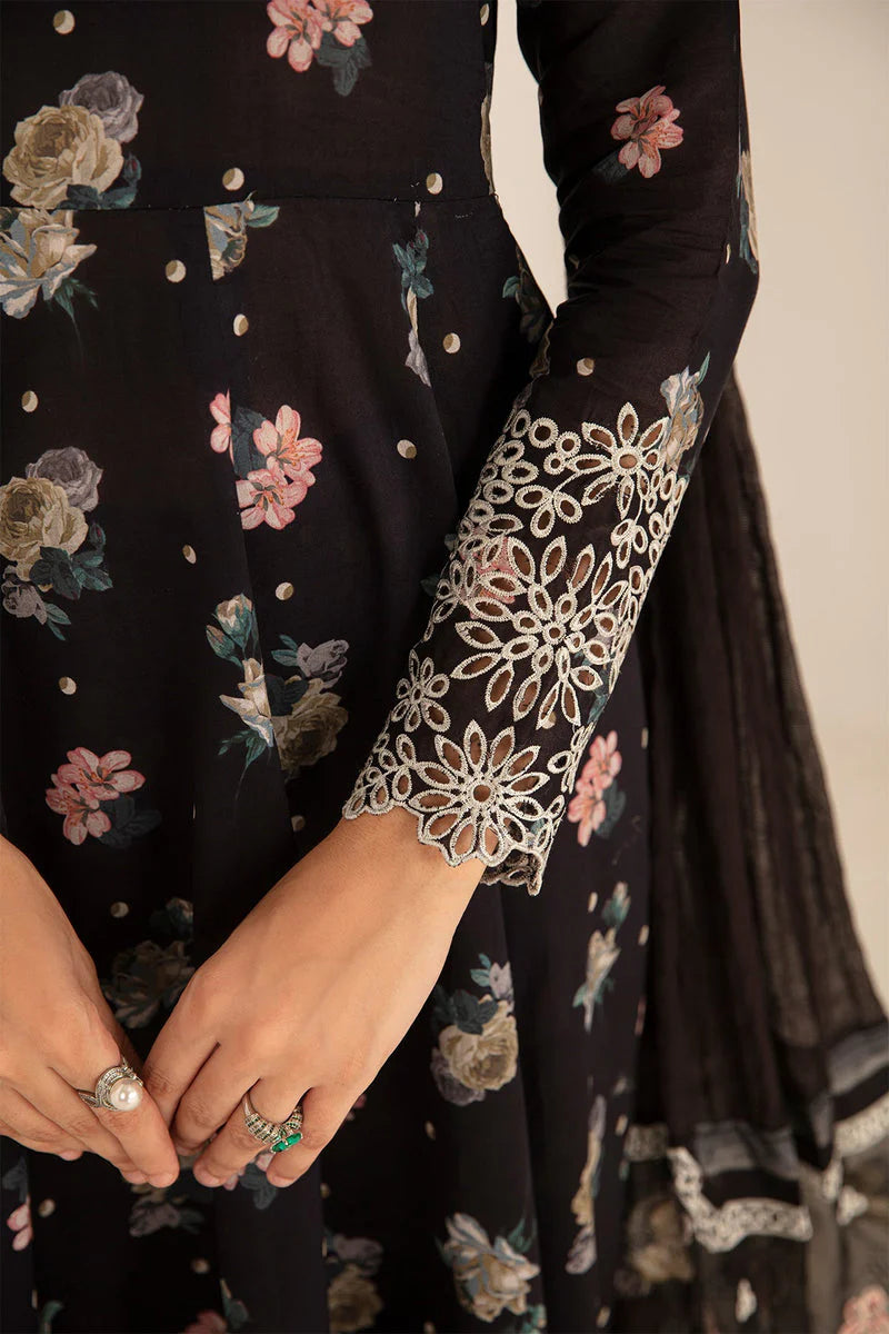 Baroque Luxury Lawn Embroidered 3 Piece Suit (Frock Style)