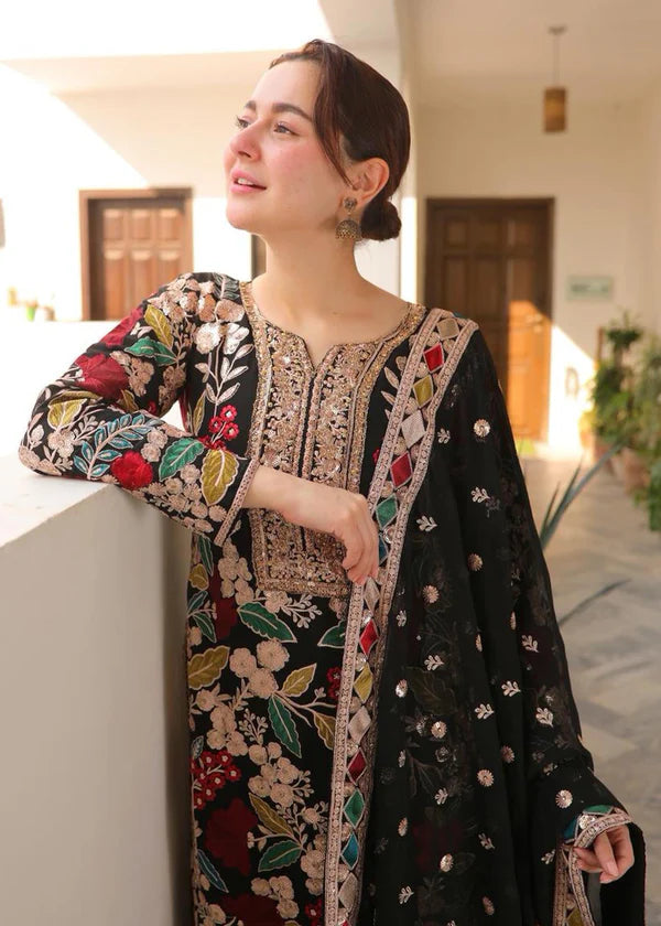 MEHNAAZ HASEENS CHIFFON EMBROIDERED SUIT