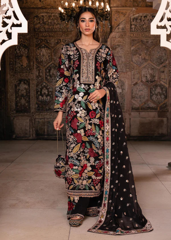 MEHNAAZ HASEENS CHIFFON EMBROIDERED SUIT