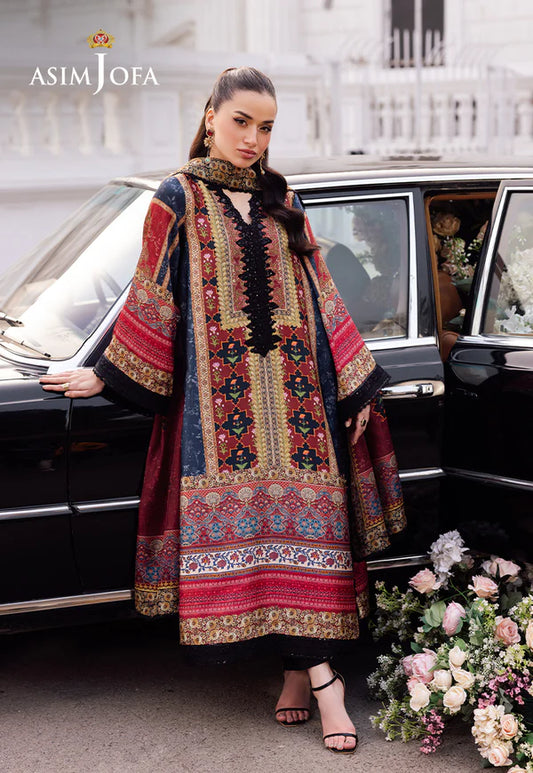 Asim Jofa Embroidered 3 Piece Suit