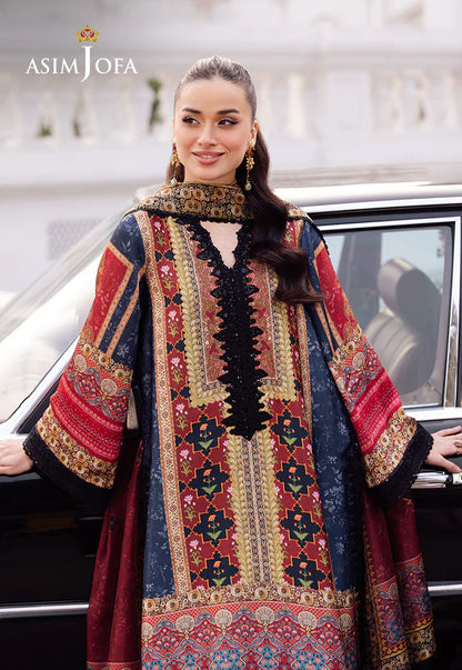 Asim Jofa Embroidered 3 Piece Suit