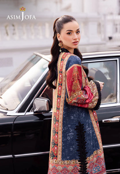 Asim Jofa Embroidered 3 Piece Suit