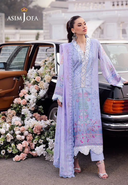 Asim Jofa Embroidered 3 Piece Suit