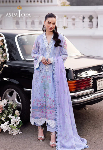 Asim Jofa Embroidered 3 Piece Suit
