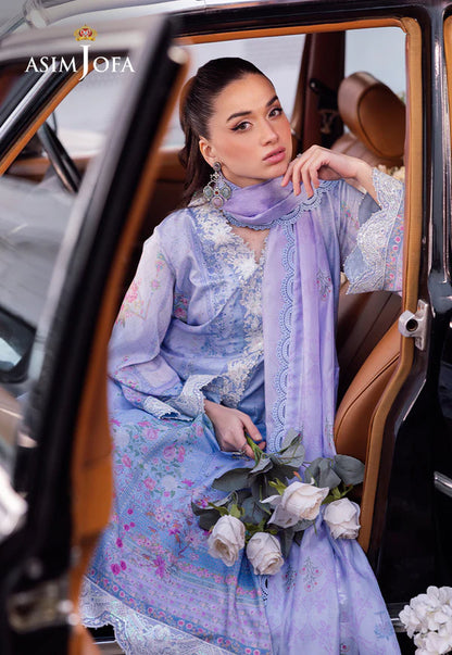 Asim Jofa Embroidered 3 Piece Suit