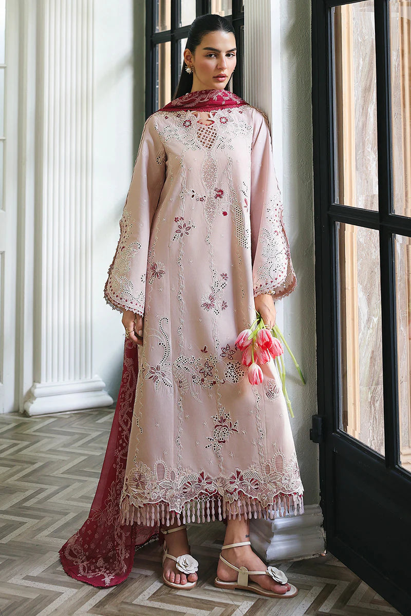 Qalamkar Casual Pret Embroidered Lawn 3 Piece Suit-Reyna
