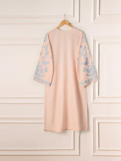 AGHANOOR TWO EMBROIDERED KARANDI SHIRT WITH DUPATTA