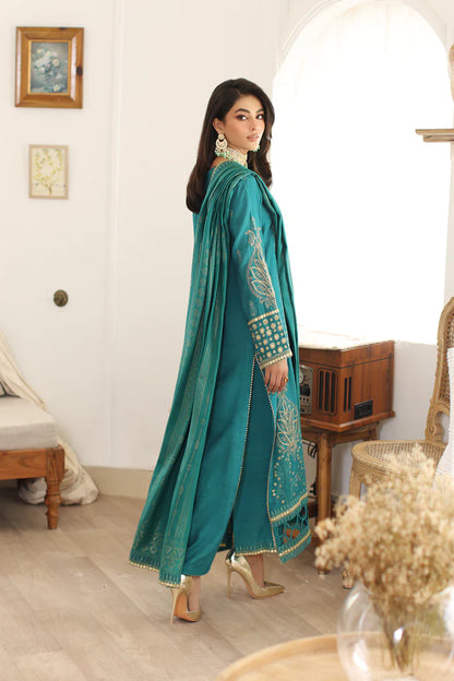 Charizma Embroidered Silk Jacquard 3 Piece Suit