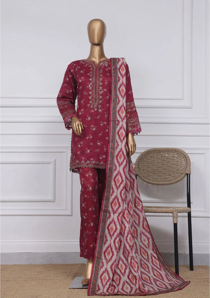 Sadabahar Malika Embroidered & Printed Festive Lawn 3 Piece