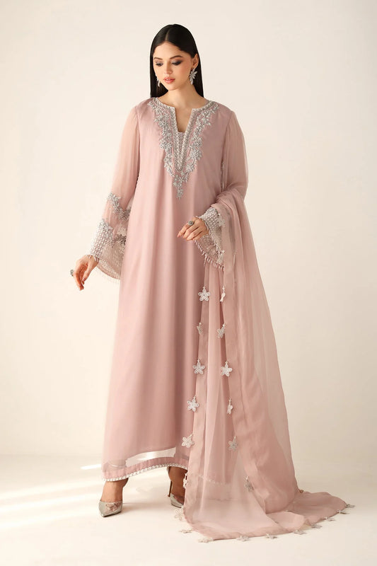 Baroque Luxury Pret Embroidered Chiffon 3 Piece