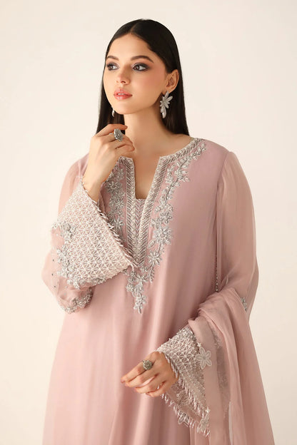 Baroque Luxury Pret Embroidered Chiffon 3 Piece