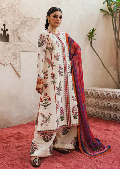 Hussain Rehar Pret Embroidered Lawn 3 Piece Suit