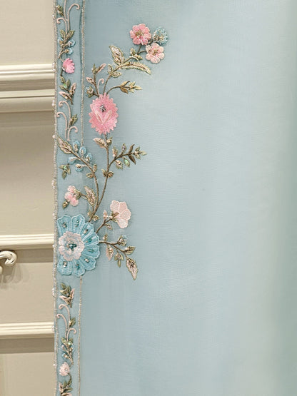 Aghanoor Embroidered Organza 3 Piece Suit