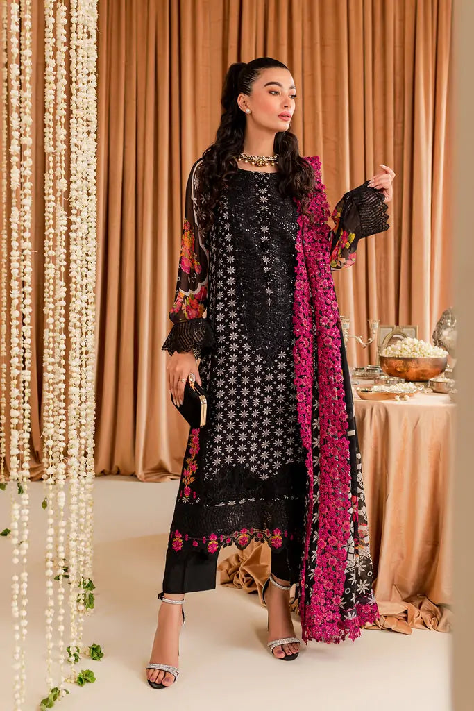 Charizma Vasal Embroidered Luxury Chiffon 3 Piece