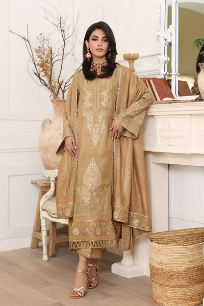 Charizma Embroidered Silk Jacquard 3 Piece Suit