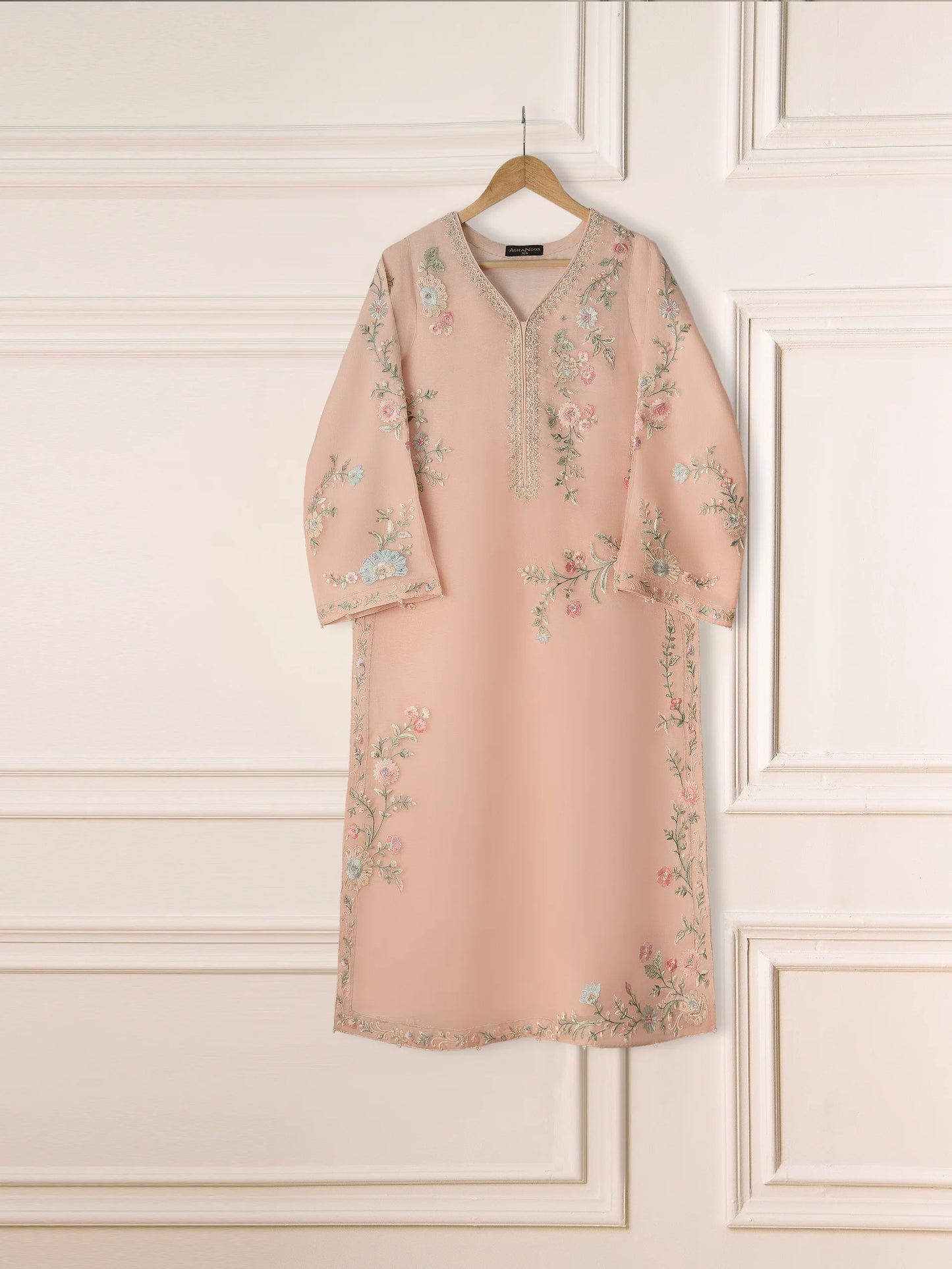 AGHANOOR 3 Piece - Pure Organza Embroidered Suit