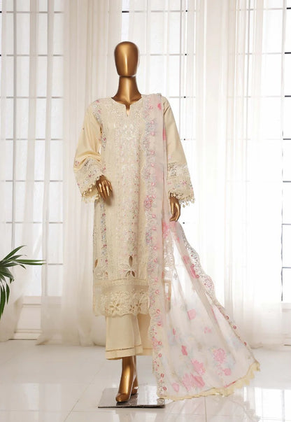 Sadabahar Luxury Embroidered Cambric Lawn 3 Piece