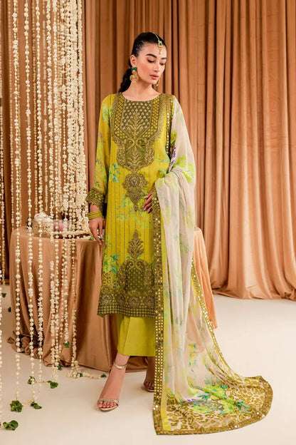 Charizma Vasal Embroidered Luxury Chiffon 3 Piece