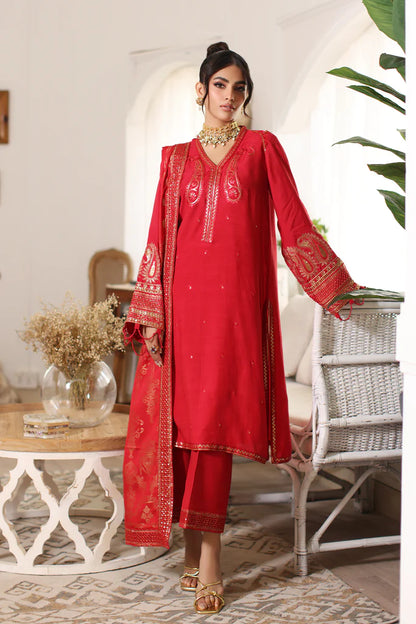 Charizma Embroidered Silk Jacquard 3 Piece Suit