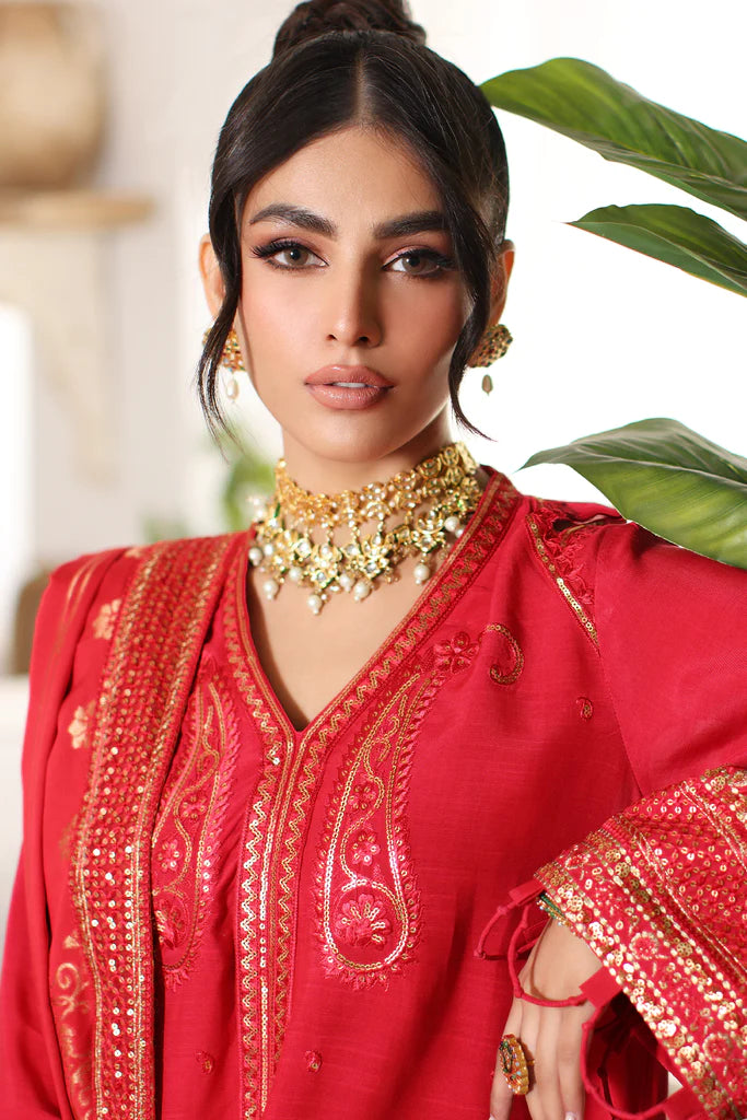 Charizma Embroidered Silk Jacquard 3 Piece Suit