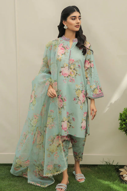 Baroque Pret  Embroidered Lawn 3 Piece Suit