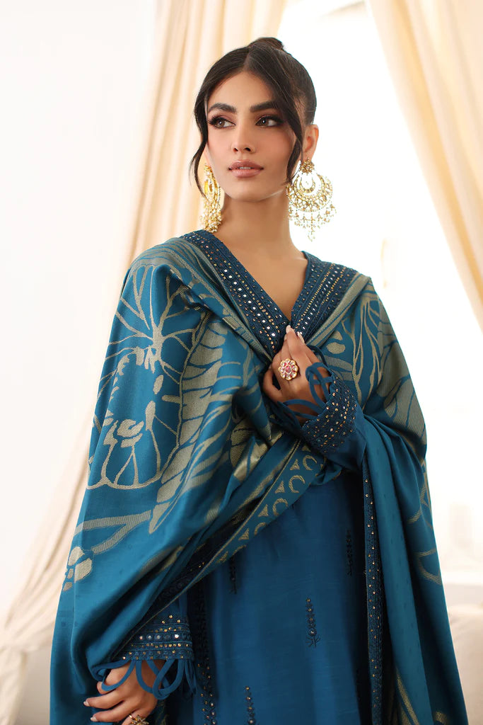 Charizma Embroidered Silk Jacquard 3 Piece Suit