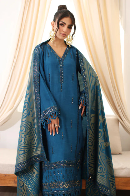 Charizma Embroidered Silk Jacquard 3 Piece Suit