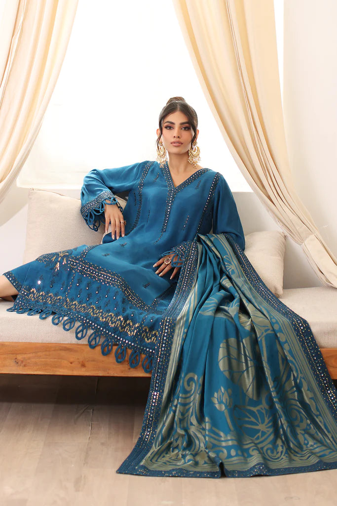 Charizma Embroidered Silk Jacquard 3 Piece Suit