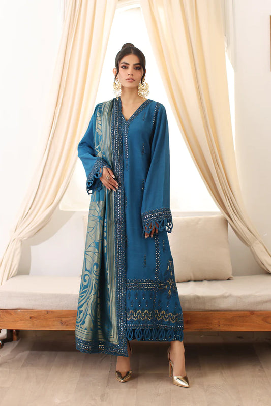 Charizma Embroidered Silk Jacquard 3 Piece Suit