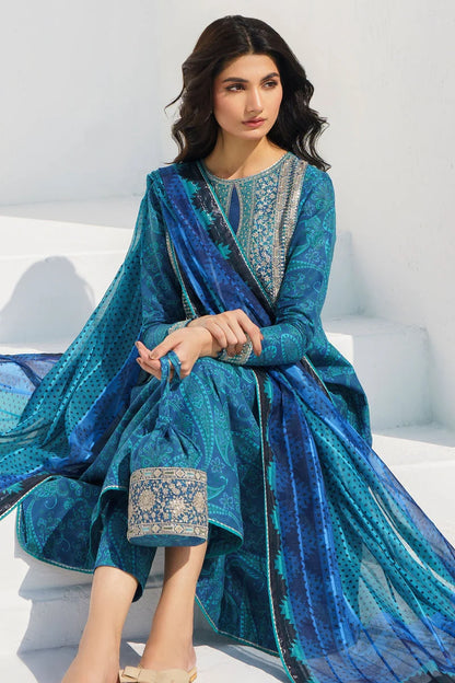 Jazmin Premium Embroidered Lawn 3 Piece Suit