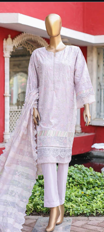 Bin Saeed Chikankari Luxury Lawn 3 Piece