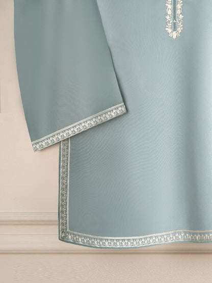 AGHANOOR 3 PC PURE SILK NET SUIT WITH FARSHI SALWAR