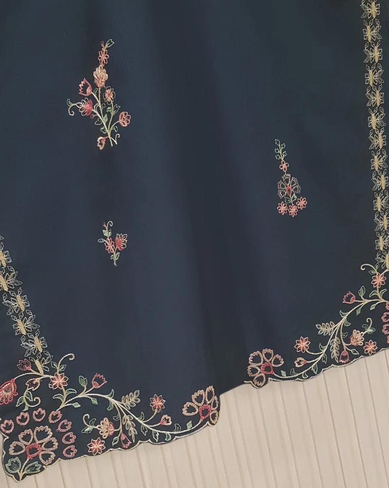 AGHANOOR JACQUARD LAWN EMBROIDERED SHIRT
