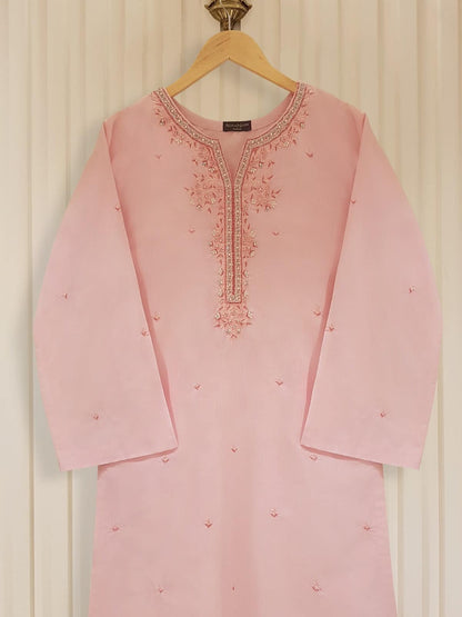 AGHANOOR PIMA COTTON LAWN EMBROIDERED SHIRT