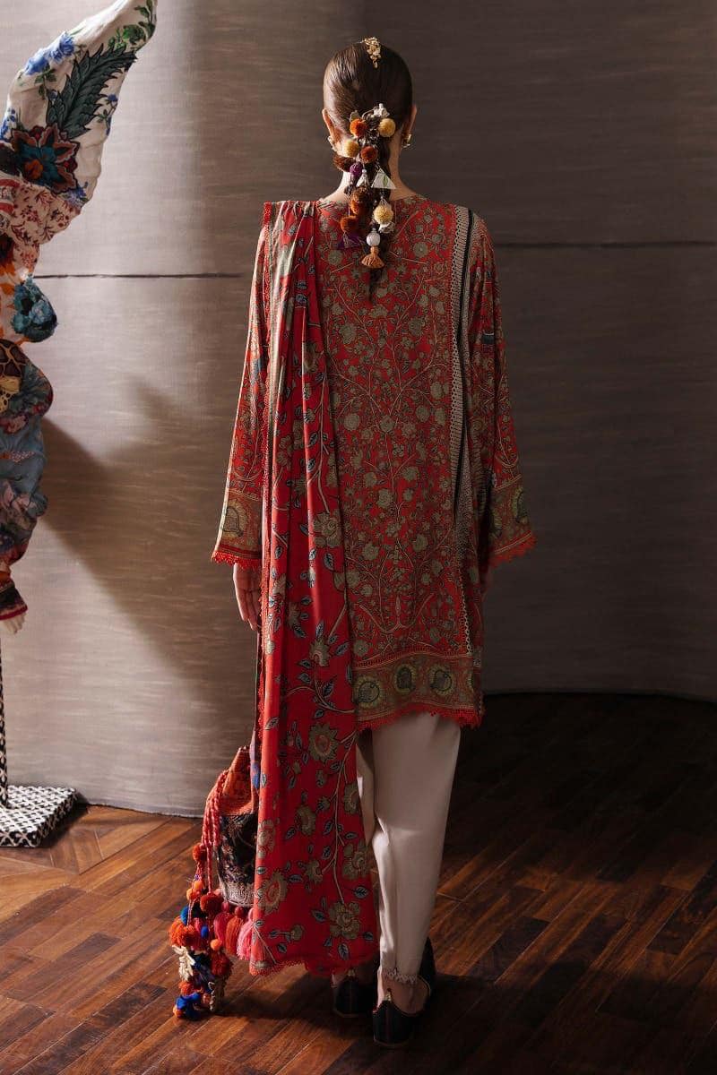 Sana Safinaz Printed Linen Shirt & Dupatta
