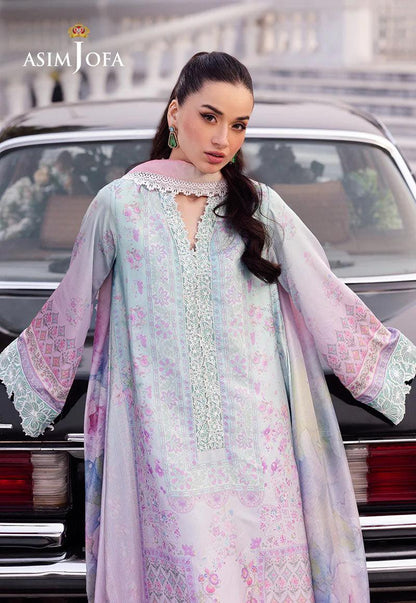 Asim Jofa Embroidered 3 Piece Suit