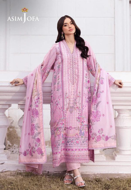 Asim Jofa Embroidered 3 Piece Suit
