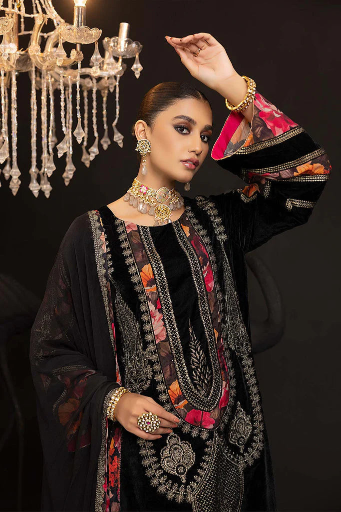 Charizma Pret Embroidered Velvet 3 Piece Suit