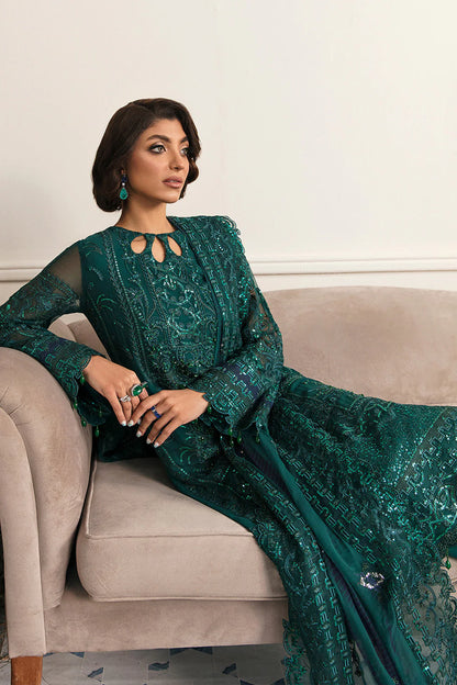 Nureh Luxury Chiffon Embroidered 3 Piece Suit