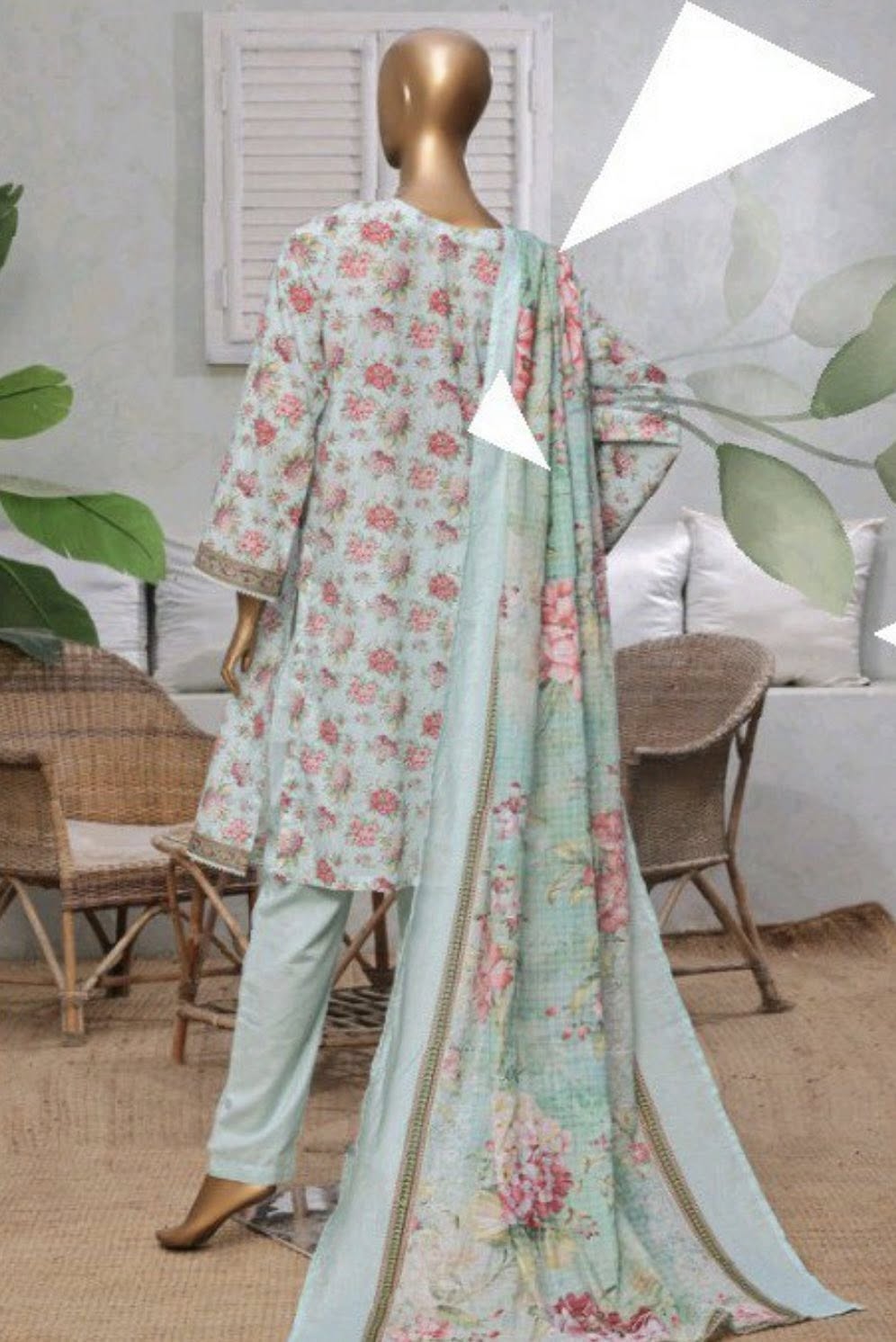Bin Saeed 3 Piece Printed Lawn Suit