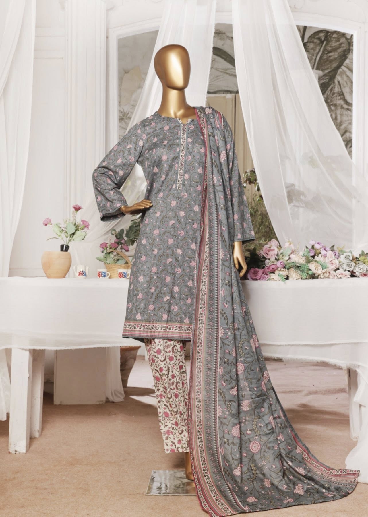 Bin Saeed 3 Piece Printed Lawn Suit