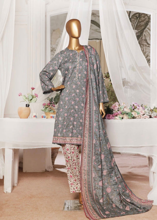 Bin Saeed 3 Piece Printed Lawn Suit