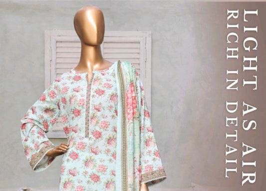 Bin Saeed 3 Piece Printed Lawn Suit
