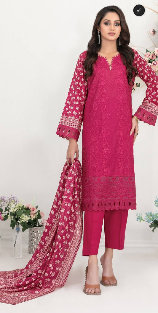 Tawakkal Fabrics Alhena Embroidered Lawn 3 Piece