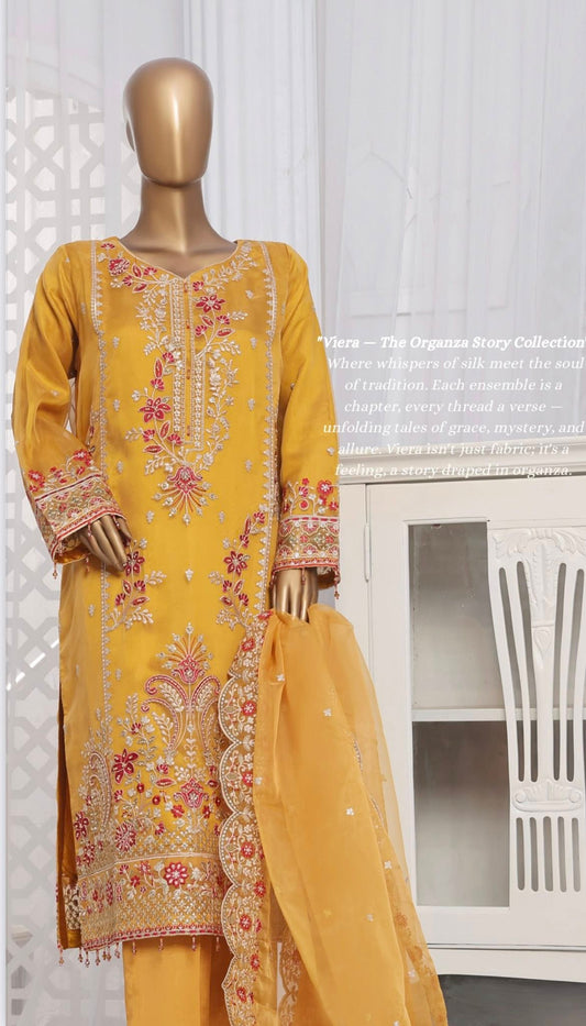 Sada-E-Noor Embroidered Organza 3 Piece