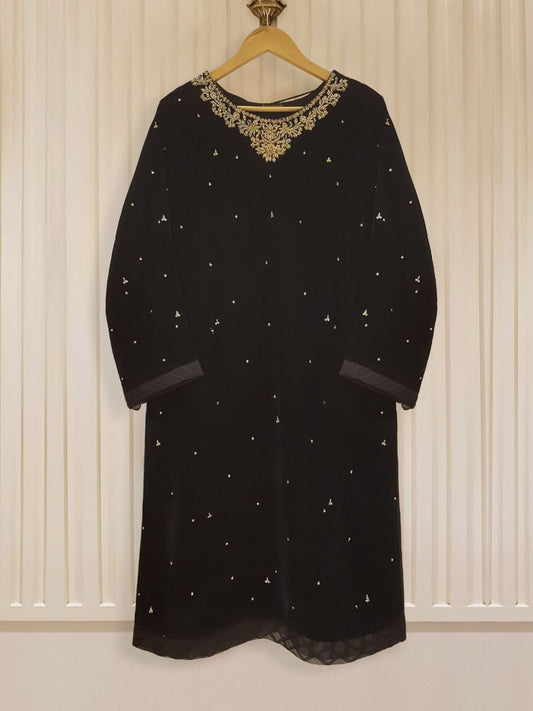 AGHANOOR PURE CHIFFON BEAUTIFUL EMBROIDERED SHIRT AND PANT