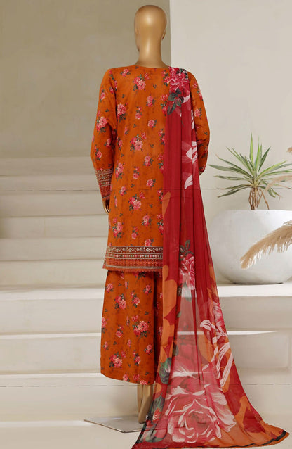 Malika Embroidered & Printed Festive Lawn 3 Piece