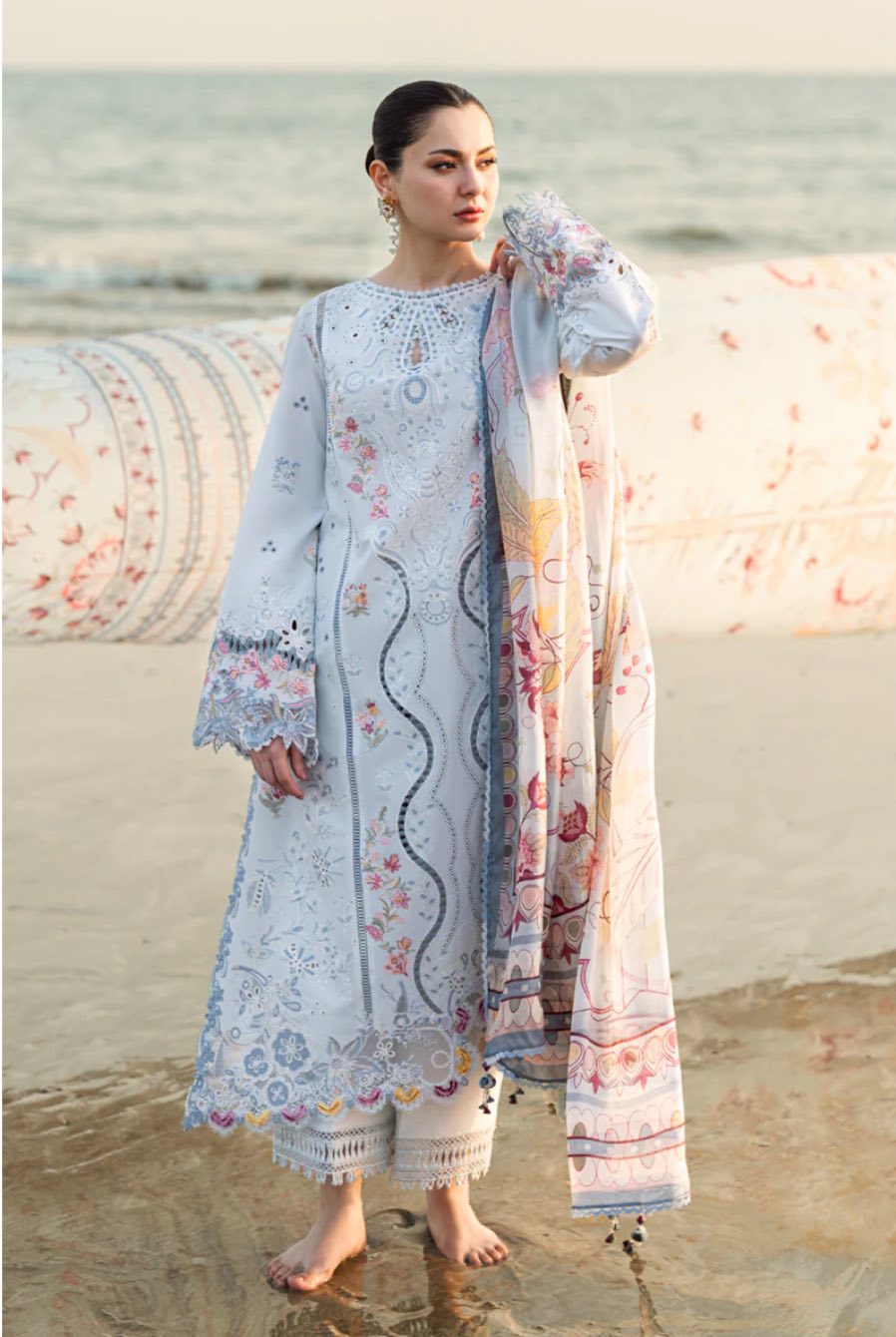Qalamkar Sahil Luxury Lawn- ISABELLA