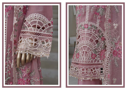 Sadabahar Afsaney Stitched Embroidered Chiffon 3 Piece
